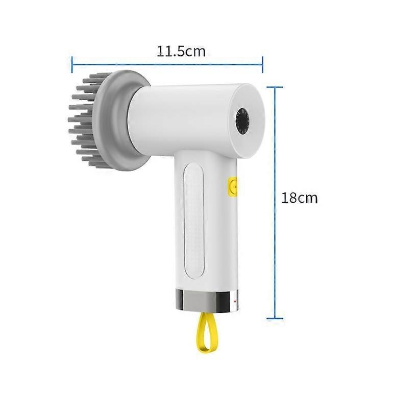 Electric Cleaning Brush with 4 Heads, 2 Modes Rotating Scrubber