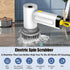 Electric Cleaning Brush with 4 Heads, 2 Modes Rotating Scrubber