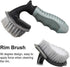 2pcs Wheel Cleaning Brush Set for Car, Tire & Motorcycle Rims