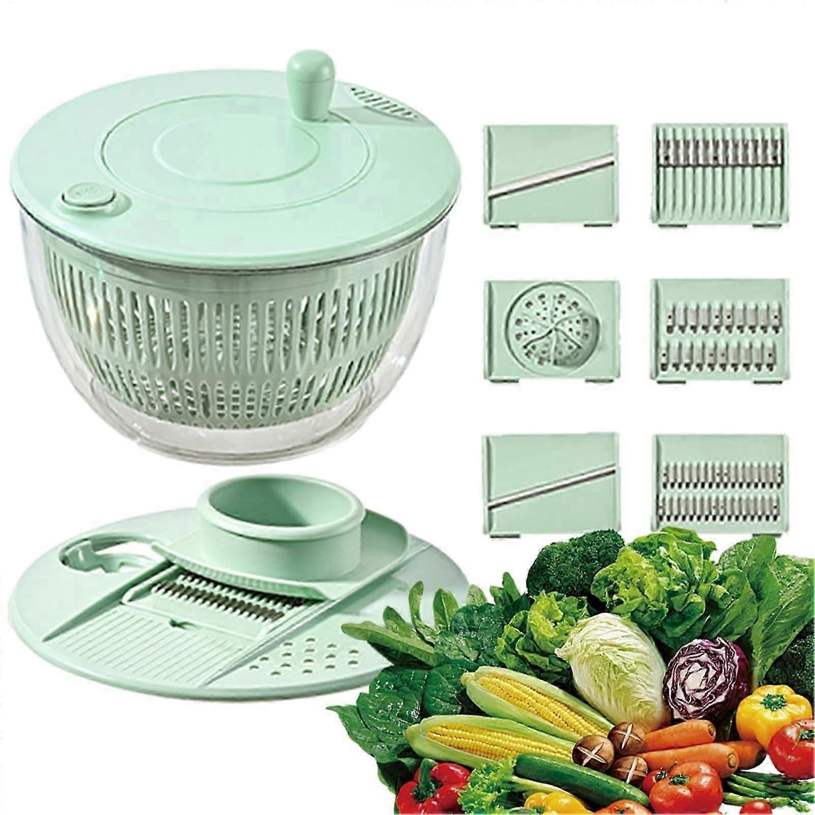 Pump Salad Spinner and Dehydrator, Multi-Use Vegetable Dryer