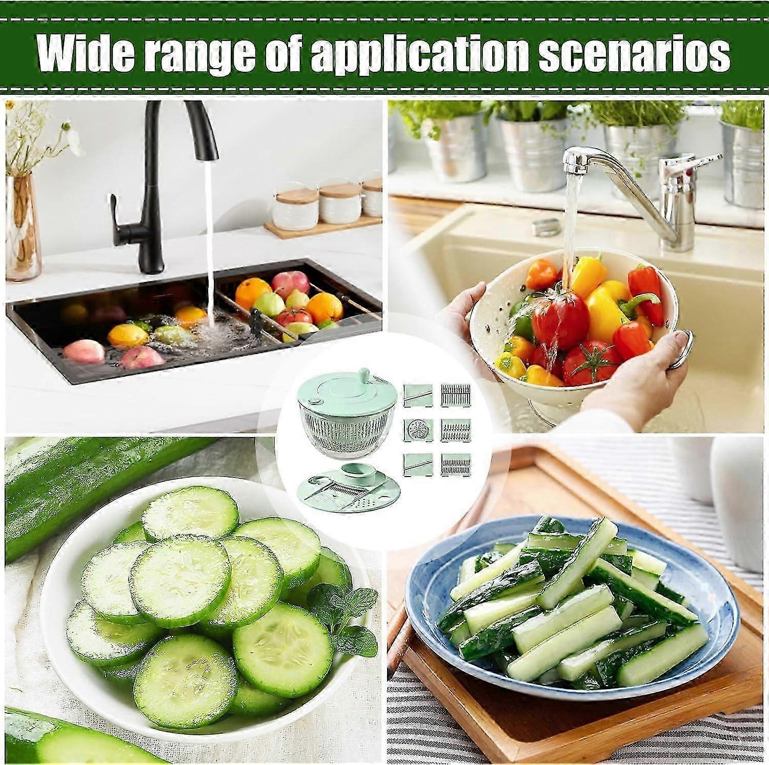 Pump Salad Spinner and Dehydrator, Multi-Use Vegetable Dryer