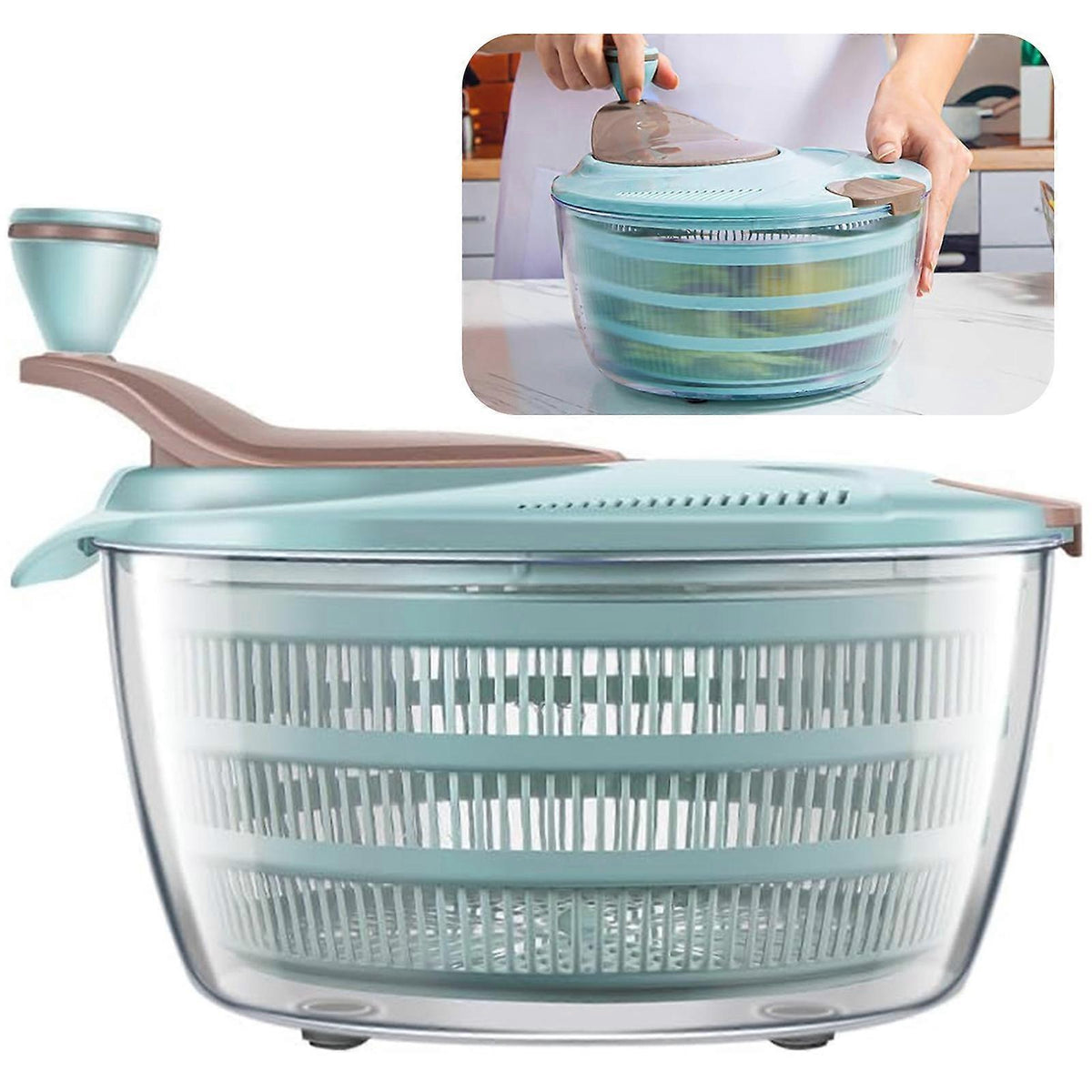 Salad Spinner Food Grade Lettuce Vegetable Washer Salad Dryer
