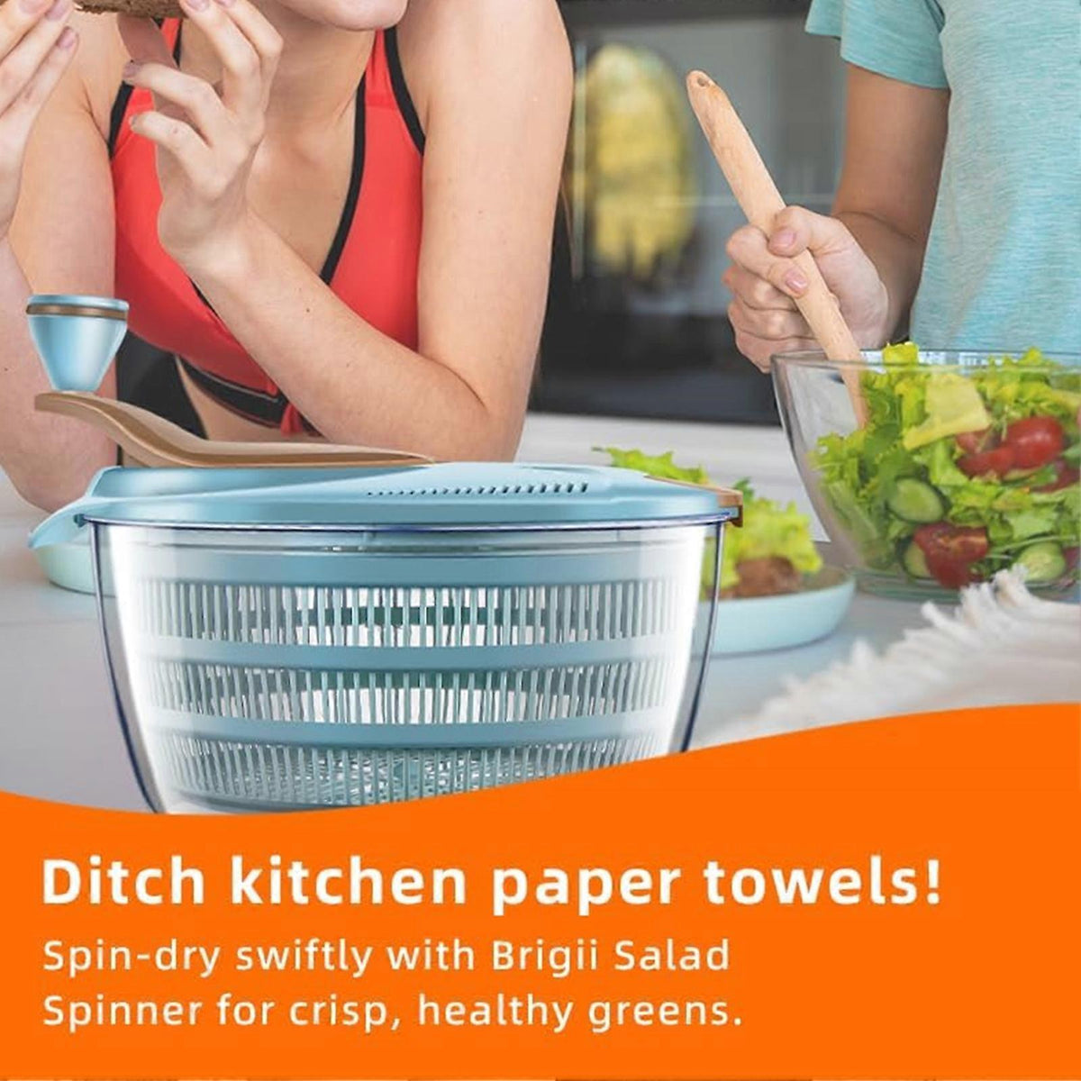 Salad Spinner Food Grade Lettuce Vegetable Washer Salad Dryer