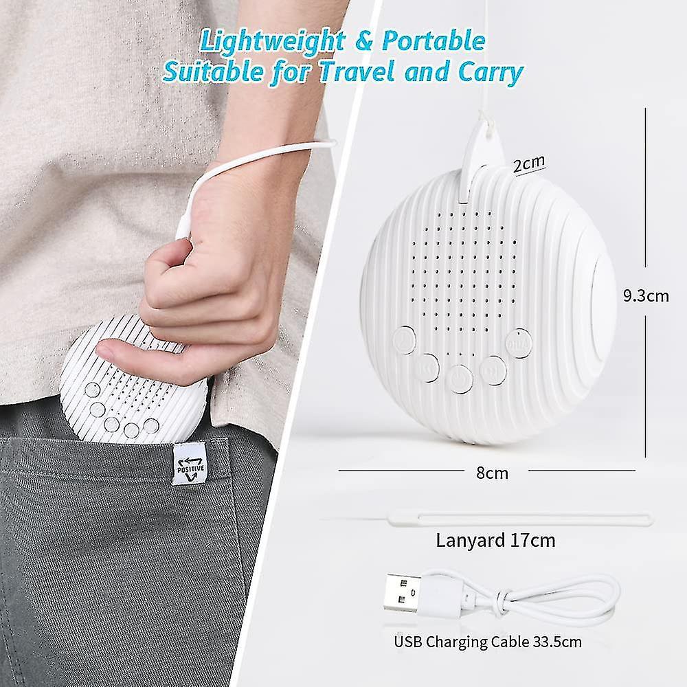 Portable White Noise Machine Babies Travel Sleep Soother with Soundtracks