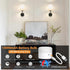 Battery Operated Wall Sconce Set of 2, LED, 13000mAh Rechargeable, Remote Dimmable