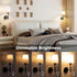 Battery Operated Wall Sconce Set of 2, LED, 13000mAh Rechargeable, Remote Dimmable