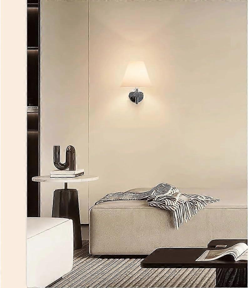 Battery Operated Wall Sconces Set of 2, USB Rechargeable Wireless Lamps, Remote, Linen Shade