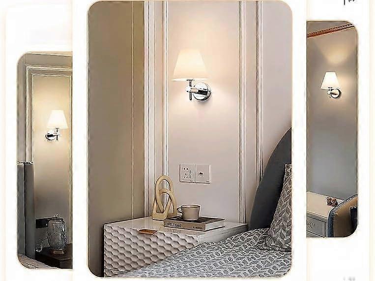 Battery Operated Wall Sconces Set of 2, USB Rechargeable Wireless Lamps, Remote, Linen Shade