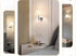 Battery Operated Wall Sconces Set of 2, USB Rechargeable Wireless Lamps, Remote, Linen Shade