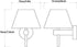 Battery Operated Wall Sconces Set of 2, USB Rechargeable Wireless Lamps, Remote, Linen Shade