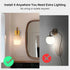Battery Operated Wall Sconces Set of 2, Dimmable Wireless LED Lights, Remote, Gold