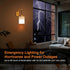 Battery Operated Wall Sconces Set of 2, Dimmable Wireless LED Lights, Remote, Gold