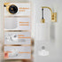 Battery Operated Wall Sconces Set of 2, Dimmable Wireless LED Lights, Remote, Gold