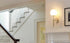Battery Operated Wall Sconce Set of 2, Wireless Remote Dimmable LED, Gold Fabric Shade
