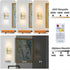 Battery Operated Wall Sconces Set of 2, Rechargeable LED Brass Gold Lights, Remote