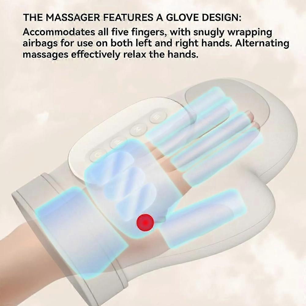Cordless Hand Massager with Independent Finger Airbag Compression