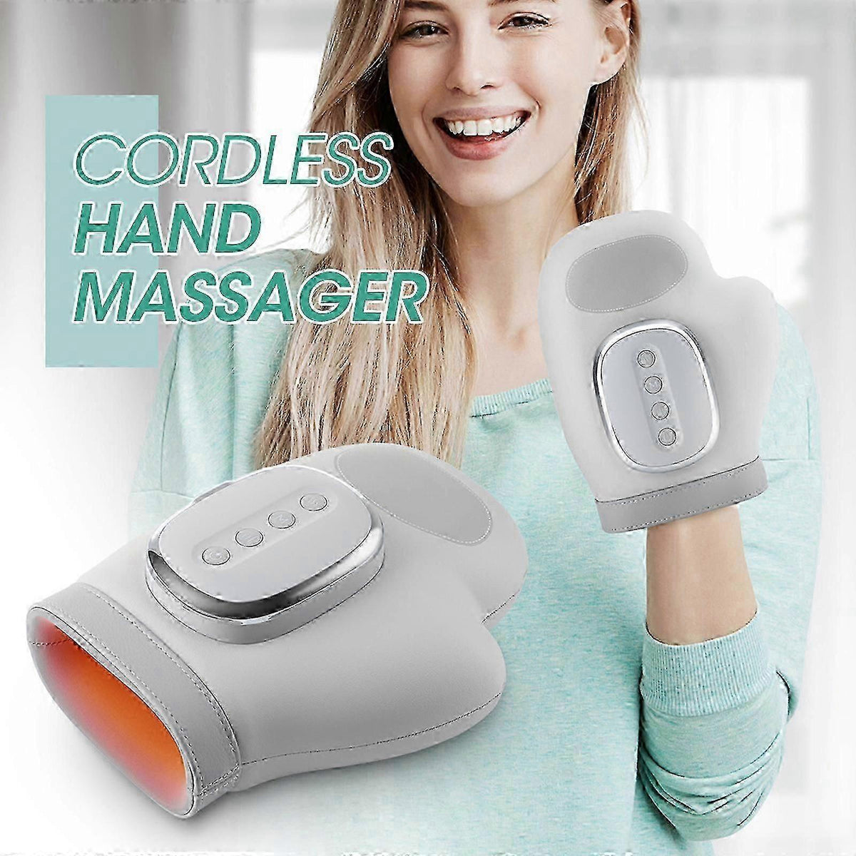 Electric Intelligent Hand Massager with Hot Compress & Acupoint Massage