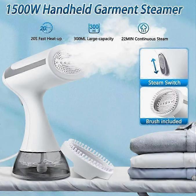1500W Handheld Garment Steamer 300ml Detachable Tank Portable Clothes Steamer