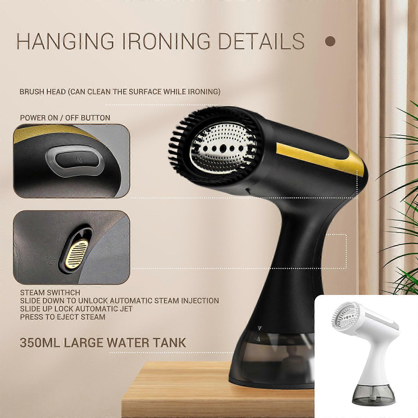 1500W Portable Garment Steamer 350ml Fabric Steamer for Clothes Home Travel Use