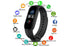 Bluetooth Smart Fitness Bracelet Heart Rate Monitor Watch Wristband Fitness Tracker Health Tracker with Sleep Tracker for Women Men