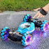 Remote Hand Control Watch Gesture Sensor Twist Car Toy USB charging Car Toy -Blue