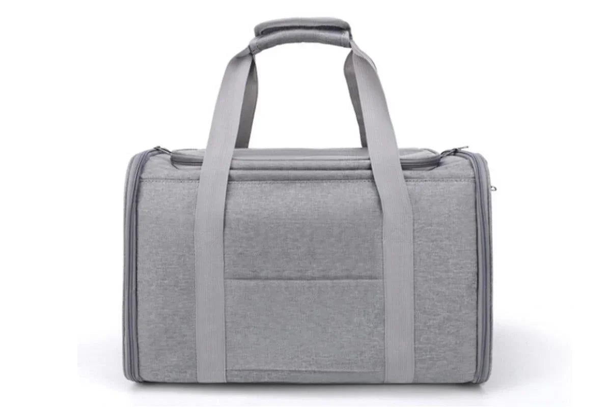Portable Travel Bag Soft Crate Cage Cat Bag Animal Carriers for Pets -Grey