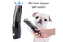 Pet Vacuum Hair Clipper Dog Shaver Clipper 3 Speed USB Electric Pet Razor Low Noise Pet Trimmer Rechargeable Cordless Pet Shaver