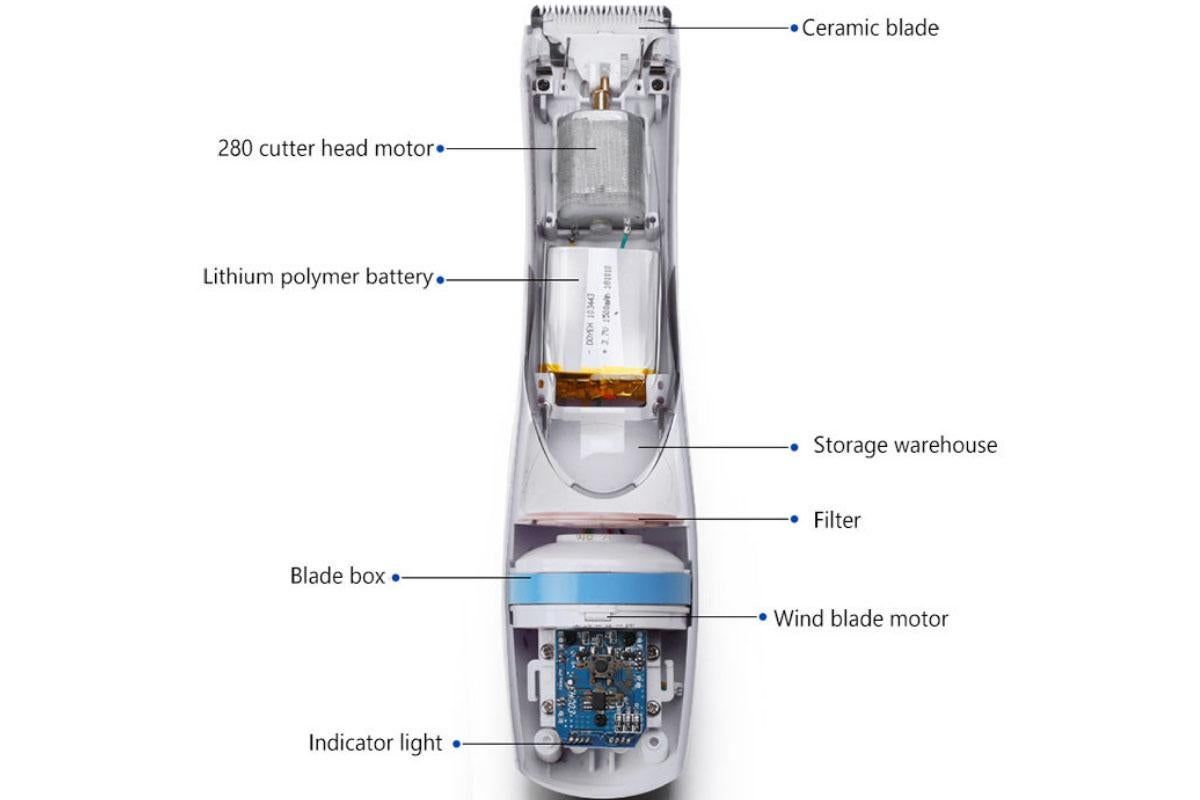 Pet Vacuum Hair Clipper Dog Shaver Clipper 3 Speed USB Electric Pet Razor Low Noise Pet Trimmer Rechargeable Cordless Pet Shaver
