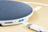Under‑Pillow Speaker – 92mm Bluetooth 5.4, White Noise, Linen Cover (Blue)
