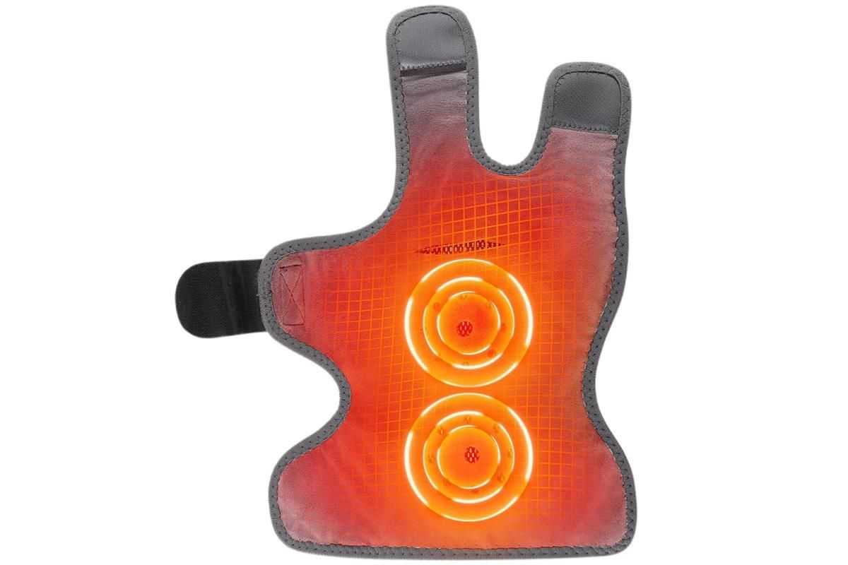 Electric Foot Ankle Massager Joint Pain Relief Heating Vibration Hot Compress - Gray