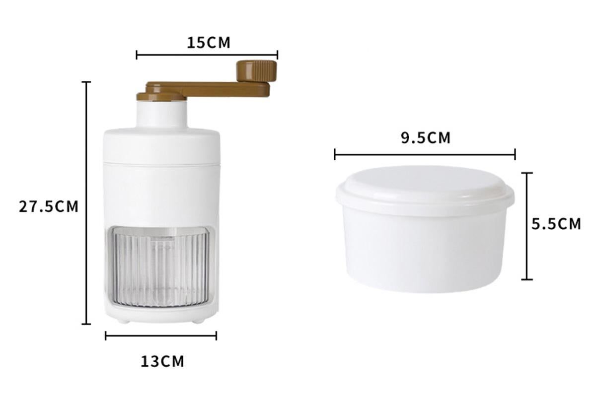 Manual Ice Crusher Shaver Portable Shaved Ice Machine Hand Snow Cone Maker