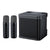 Portable Karaoke Machine with 2 Wireless Microphones Portable Bluetooth Speaker for Family Party Singing Black