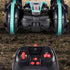 2.4Ghz Remote Control Gesture Sensor Toy Car Boat Truck 4WD Waterproof RC Amphibious Vehicle-Blue