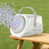 Bubble Machine Automatic Minute Big Bubbles Blower Maker for Outdoor Birthday Parties White