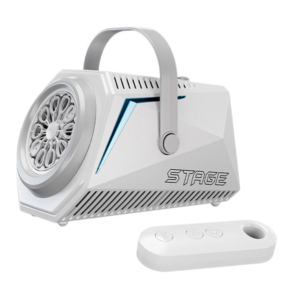 Bubble Machine Automatic Minute Big Bubbles Blower Maker for Outdoor Birthday Parties White