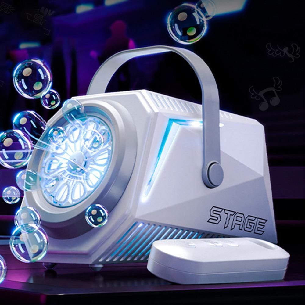 Bubble Machine Automatic Minute Big Bubbles Blower Maker for Outdoor Birthday Parties White