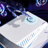 Bubble Machine Automatic Minute Big Bubbles Blower Maker for Outdoor Birthday Parties White