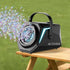 Bubble Machine Automatic Minute Big Bubbles Blower Maker for Outdoor Birthday Parties Black