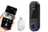 Smart Video Doorbell Camera Wireless Outdoor Doorbell Camera-Black