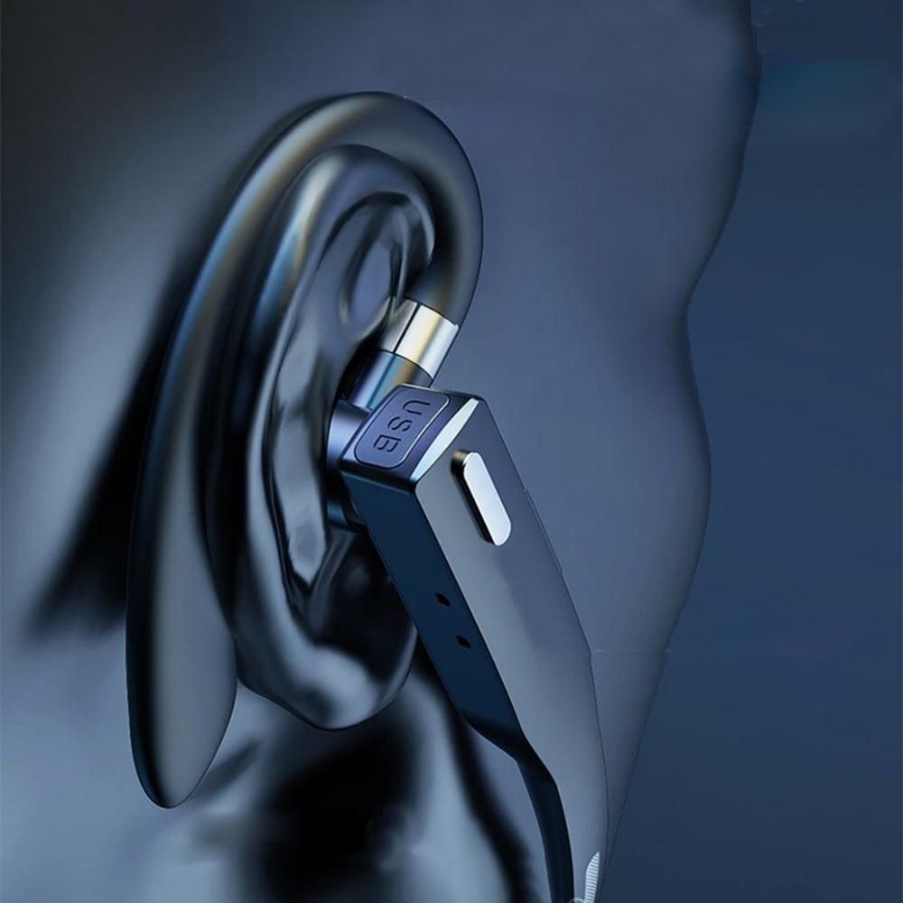 Single Ear Bluetooth Headset Wireless Headphone with Charging Case
