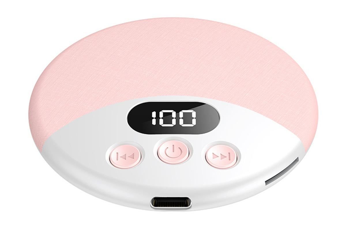 Under Pillow Bluetooth Sleep Speaker Wireless Bone Conduction Speaker-Pink