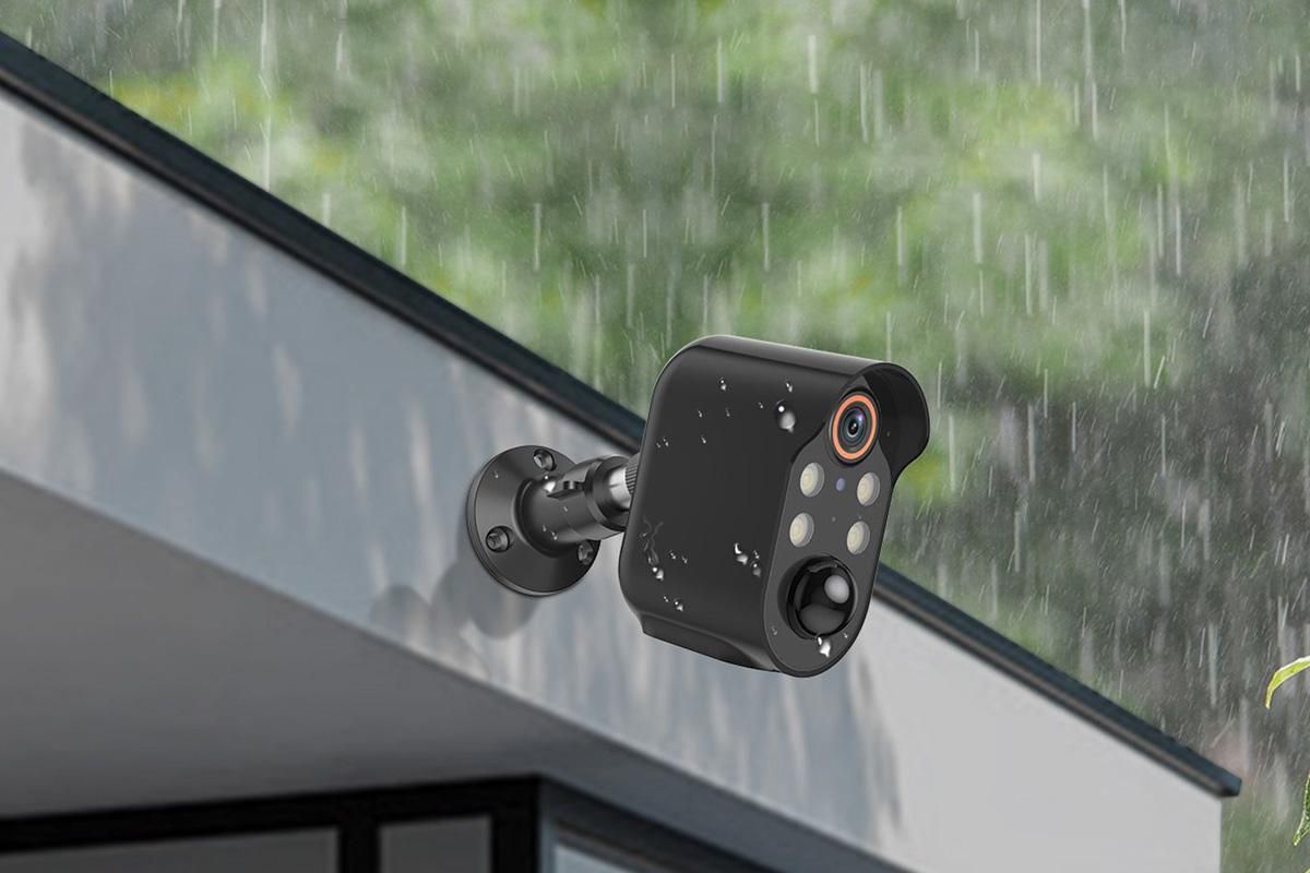 Wireless Security Camera with AI Motion Detection Real Time Notifications Waterproof -Black