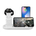 Wireless Charger Dock 3 in 1 Charging Station Wireless Charger Stand for Apple iPhone Watch -White