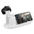 Wireless Charger Dock 3 in 1 Charging Station Wireless Charger Stand for Apple iPhone Watch -White