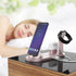 Wireless Charger Dock 3 in 1 Charging Station Wireless Charger Stand for Apple iPhone Watch -Rose gold