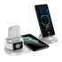 Wireless Charging Station Compatible for Apple 6 in 1 Charger Stand Dock -Black - charging together