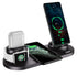 Wireless Charging Station Compatible for Apple 6 in 1 Charger Stand Dock -White - charging together