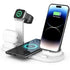 Wireless Charging Station Compatible for Apple 6 in 1 Charger Stand Dock -White - charging together