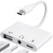 3-in-1 USB-C Adapter Fast Charging Lightning & 3.5mm Audio Port Multi Function Converter