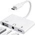 3-in-1 USB-C Adapter Fast Charging Lightning & 3.5mm Audio Port Multi Function Converter